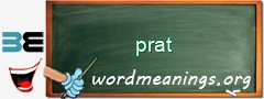 WordMeaning blackboard for prat